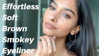 Effortless, Soft Makeup Look | Easiest Browny Smokey Fox Eyeliner