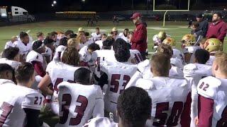 Watch as Saginaw coach Dane Johnson address his team after first playoff game since 2013