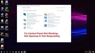 How to Fix Control Panel Not Working & Not Responding Issues In Windows 10/8.1/7 (100% Works)