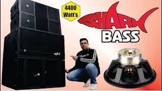 Dual 21 inch Speaker Powerful Bass | Shark Bass By Turbo Audio | 4400w Bass