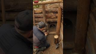 Building a Warm Shelter for Survival in the Wild. The Dugout. The Hut. Bushcraft