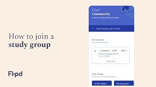 Flipd app tutorial: How to join a study group