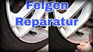 Low Budget Felgen Reparatur Kratzer Weg Rand Aufkleber Bordstein Schäden RIM REPAIR