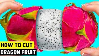 How to Cut Dragon Fruit Easily || Dragon Fruit