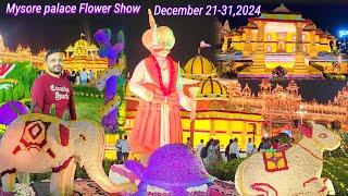 Mysore Palace Flower Show December 21 to December 31, 2024 || Flower Show at Mysore Palace