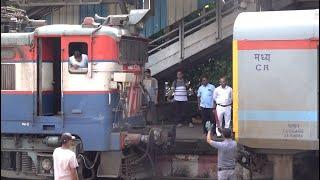 Worthseeing !! Banker Locomotives Coupling For Udyan Express At Karjat For Steep Bhor Ghats Climbing