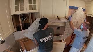 Installing St. Cecilia Granite Countertops With Ogee Edge