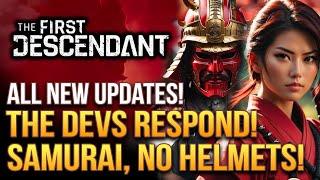 The First Descendant - Devs Respond! No Helmets, Samurai Descendant and Luna vs Gluttony!