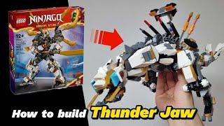 "Thunder Jaw" Alternative build of Lego Ninjago Cole's Titan Dragon Mech