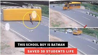 THIS SCHOOL BOY IS A LEGEND  LIVE UNBELIEVABLE ACCIDENT | SCHOOL BOY SAVED LIFE OF 30 STUDENTS
