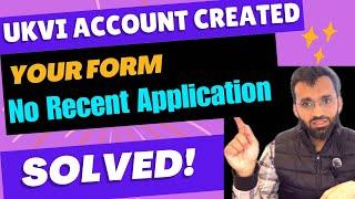 How to Fix “No APPLICATION FOUND” Issue on UKVI Account | Step-by-Step Guide