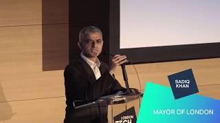 Mayor Sadiq Khan at the launch of London Tech Week 2018