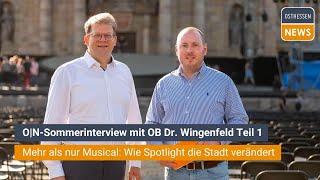 FULDA: O|N-Sommerinterview mit OB Dr. Wingenfeld Teil 1 - Wie Spotlight die Stadt verändert