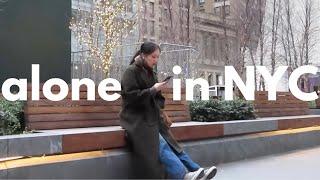 alone in new york vlog solo trip and exploring the city