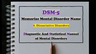 DSM-5 08_Dissociative Disorders_해리장애