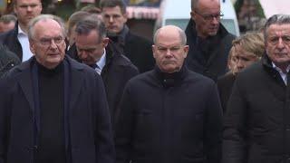 German chancellor Scholz arrives at scene of Christmas market attack