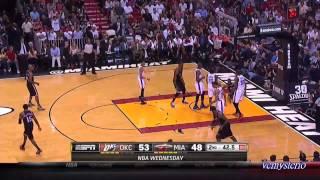 Kevin Durant 33pts vs LeBron James 34pts (2014.01.29)