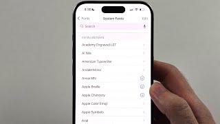 How To Change Font in iPhone iOS 18 (Font Style)