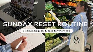 Weekly Reset Routine (meal planning, cleaning, resting)