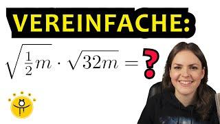 WURZELTERME vereinfachen einfach erklärt – Terme mit Wurzeln und Variablen zusammenfassen