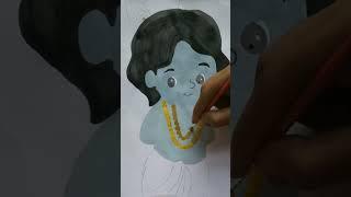 Little krishna painting  #drawing #short#viral #artist #mandalart #artfilter986 #art #art4everyone