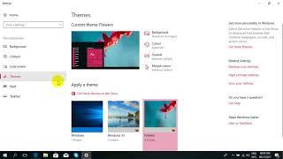 Enable Desktop Icons in Windows 10 Fall Creators Update