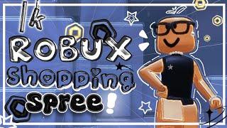 {First time}{1k Roblox shopping spree》#roblox》#robux》#shoppingspree》#recommended》#firstvideo》¡!