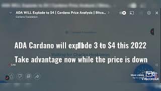 CARDANO will explode $3 - $4 this 2022