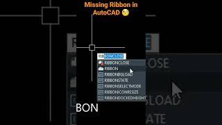 Missing Ribbon in AutoCAD & Civil3D     #shorts #AutoCAD