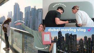 moving to our dubai apartment  part 1 | homeware haul, kitchen wrapping & building furniture