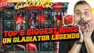 TOP 6 BIGGEST WINS ON GLADIATOR LEGENDS!!