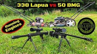 338 Lapua vs 50 BMG vs Running Engines