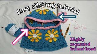 How to Crochet the "Flower Hood Ribbing" | Tutorial