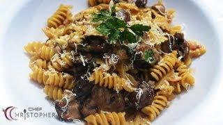 Risotto Style cooked Pasta with Mushroom Sauce