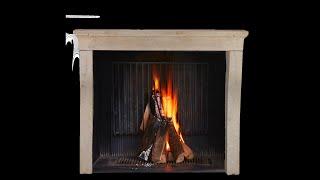 Louis XIII French Rustic Style Fireplace Surround In Timeless Beige Sandstone