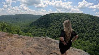 Hiking and swimming at the Buffalo National River in Arkansas