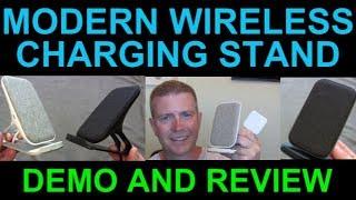 Modern Design Fast Wireless Charging Stand & Quick Charge Charger Raigen Demo Review