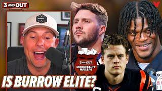 Is Joe Burrow in SAME TIER as Lamar Jackson & Josh Allen? Baker Mayfield OVER Purdy? | 3 & Out