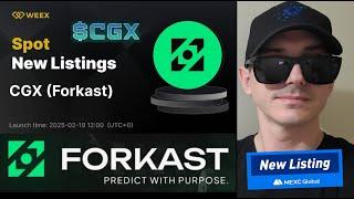 $CGX - FORKAST TOKEN COMMUNITY GAMING CRYPTO COIN HOW TO BUY CGX MEXC GLOBAL WEEX ETHEREUM UNISWAP