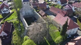 KIRCHE in Hüttenrode Umrundung Kirche mit Drohne