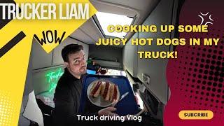 I cooked hot dogs in my truck and went to the cinema. trucking made fun