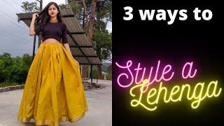 How Every Girl Can Style A LEHENGA ! | Shivani Katoch