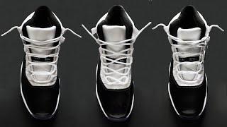 4 WAYS HOW TO LACE NIKE AIR JORDAN 11 | JORDAN 11 Lacing Style