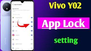 vivo y02 app lock setting/vivo y02 me app lock kaise lagaye/how to set app lock in Vivo y02