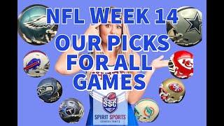 NFL WEEK 14 ALL GAME PICKS