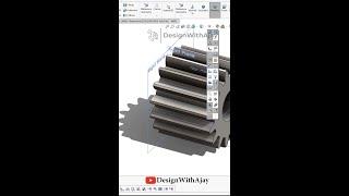 Spur Gear With Spline #gears #designwithajay #shorts @DesignWithAjay