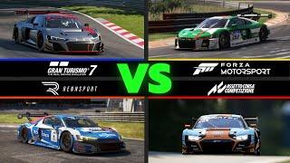Nordschleife Comparison - RENNSPORT vs. ACC, GT7 & Forza Motorsport