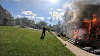 GoPro: Ladder 2 First Due Truck for a House Fire