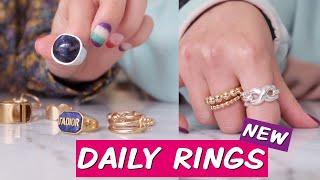 ENG) daily rings haul 2020ver.  Dior, S_S.il, Jem and Pebbles, PLOW, Pandora etc