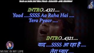 Yaad Aa Raha Hai Tera Pyar Karaoke With Scrolling Lyrics Eng. & हिंदी